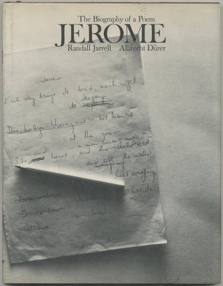 Item #401995 The Biography of a Poem Jerome. Randall JARRELL