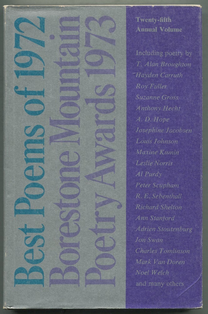 Item #402217 Best Poems of 1972: Borestone Mountain Poetry Awards 1973: A Compilation of Original Poetry Published in Magazines of the English-Speaking World in 1972: Volume 25