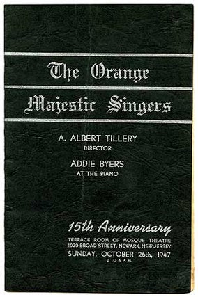 Item #4024 The Orange Majestic Singers (cover title