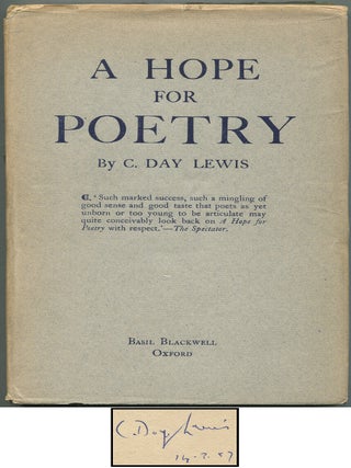 A Hope for Poetry. C. Day LEWIS.