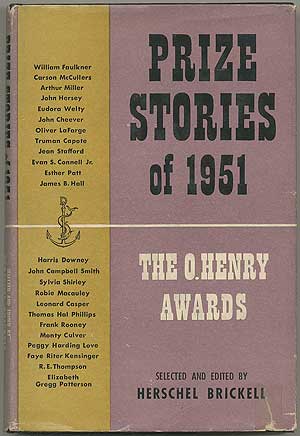 Item #402766 Prize Stories of 1951: The O. Henry Awards. Herschel BRICKELL, selected and.