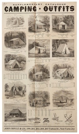 Item #402864 [Large Trade Catalog Broadside]: Supplementary Catalogue Camping Outfits