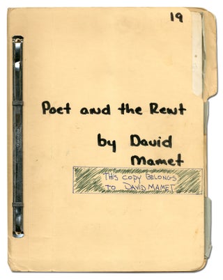 Item #402990 Poet and the Rent. David MAMET