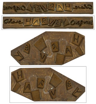 Item #403263 [Brass binding die-stamp for the spine and front board of]: Harvey. Mary CHASE, R....