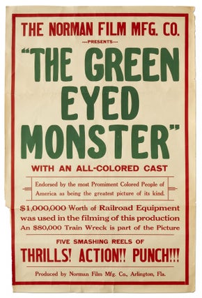 Item #403351 [Film Poster]: "The Green Eyed Monster"