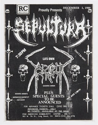 [Flyers]: 1980s-1990s California Metal Concert Flyers