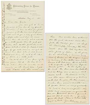 Item #403887 Autograph Letter Signed about the Early Progress of the Red Cross. Clara BARTON