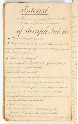 [Manuscript]: Mathematical Copy Book of Cornelius Cooper, New York (1811-1813)