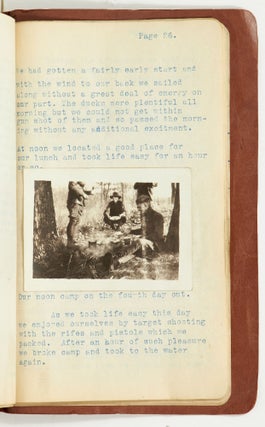 [Photo album and journal]: "Log Book of the Ankle Express, August 15-20, 1912." [with] "The Lucky Devils: Being a Canoe Trip of Six Cornell College Students in the Year 1919...." [Two volumes]