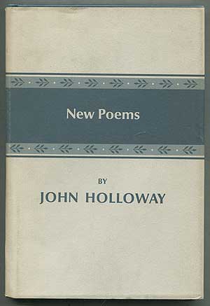 Item #405481 New Poems. John HOLLOWAY.