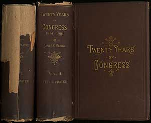 Item #405603 Twenty Years of Congress: From Lincoln to Garfield with a Review of The Events Which Led to the Political Revolution of 1860. (In Two Volumes). James G. BLAINE.