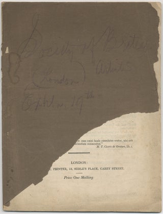 Item #405868 The Exhibition of the Society of British Artists, Suffolk Street, Pall-Mall East....