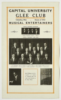 Item #406115 [Broadside]: Capital University Glee Club. Columbus, Ohio Season of 1912. Musical...