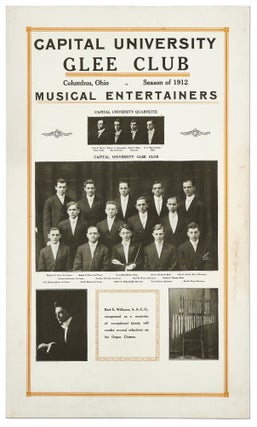 Item #406120 [Broadside]: Capital University Glee Club. Columbus, Ohio Season of 1912. Musical...