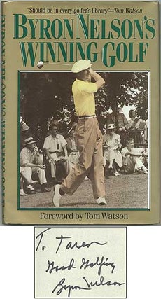 Item #406322 Byron Nelson's Winning Golf. Byron NELSON