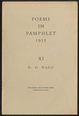 Item #406515 Poems in Pamphlet 1952 XI: Twenty-Three Poems. R. H. WARD.
