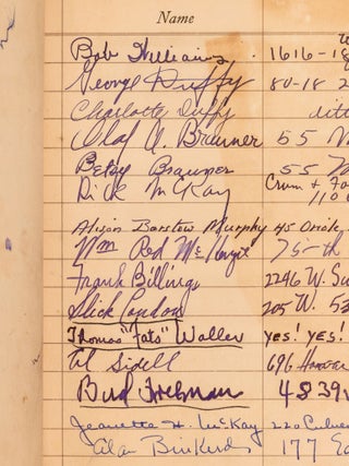 Guestbook of Scarsdale Socialite Amy June Wilson
