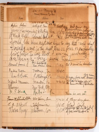 Guestbook of Scarsdale Socialite Amy June Wilson