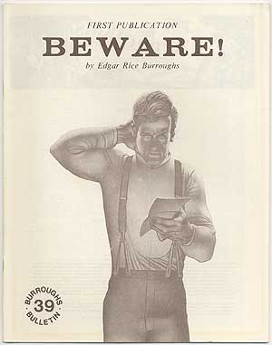 Item #406912 "Beware!" [story in] Burroughs Bulletin 39. Edgar Rice BURROUGHS