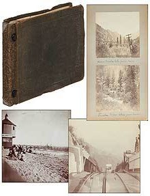 Photo Album]: Views of Los Angeles and Vicinity, Scenes of an Urban Fire, and Train Travel in...