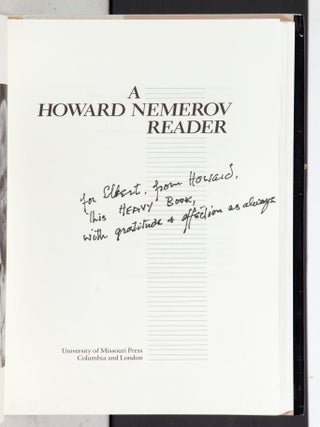 A Howard Nemerov Reader