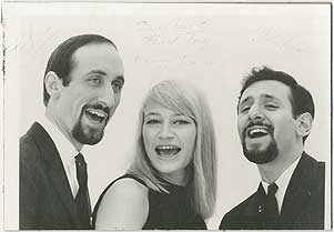 Item #408754 [Signed Photograph]: Peter, Paul and Mary. Mary. Peter Yarrow TRAVERS, Paul Stookey.