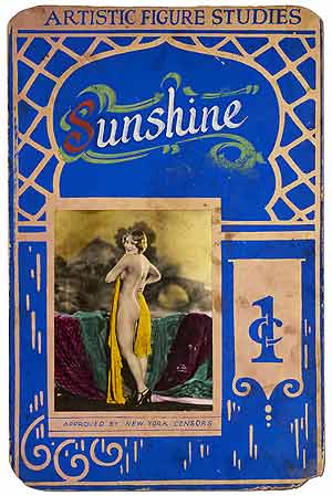 Item #409159 [Advertising Poster]: Artistic Figure Studies. Sunshine. 1c[ent]. Approved by New York Censors