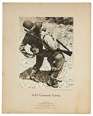 Item #409162 [Advertising Poster]: AAF Commando Training. 4th Edition of "Graflex Sees The War"...