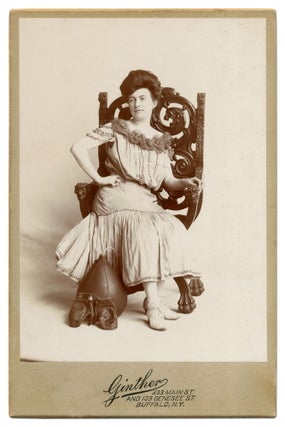 Item #409248 Cabinet Card of a Woman Boxer. Marjorie GILLMORE