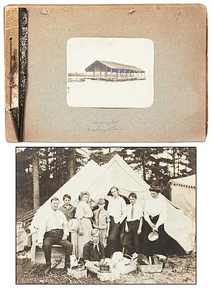 Item #409572 [Photo album]: Detroit Family Camping on the Shores of Lake Michigan