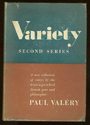 Item #40977 Variety: Second Series. Paul VALÉRY