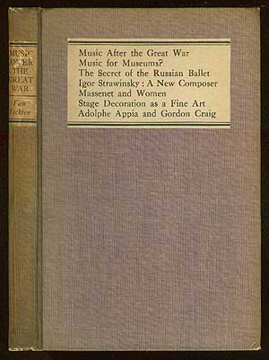 Item #40979 Music After The Great War and Other Studies. Carl VAN VECHTEN