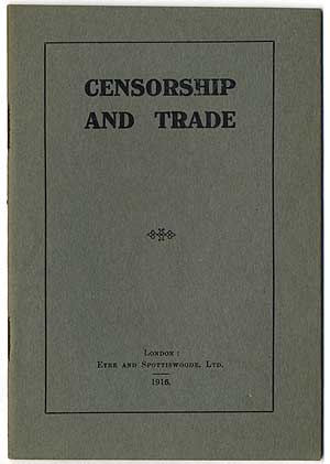 Item #409800 Censorship and Trade