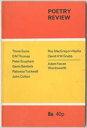 Item #409914 The Poetry Review - Autumn 1970 (Volume 61, Number 3). Thom GUNN, Robert Garioch,...
