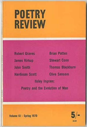 Item #409915 The Poetry Review - Spring 1970 (Volume 61, Number 1). Robert GRAVES, John Headlam,...