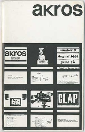 Item #409925 Akros - August 1968 (Volume 3, Number 8). George HARDIE, Charles Senior, W. A. S....