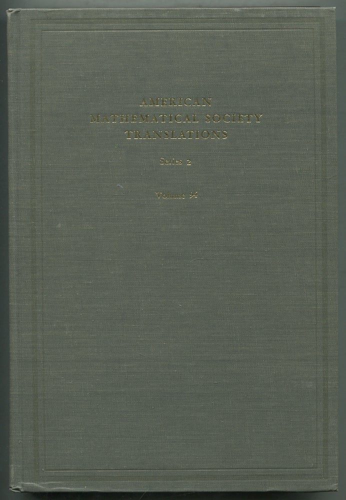 Item #410112 American Mathematical Society Translations: Series 2: Volume 94: Sixteen Papers on Logic and Algebra. V. A. BARANSKII.