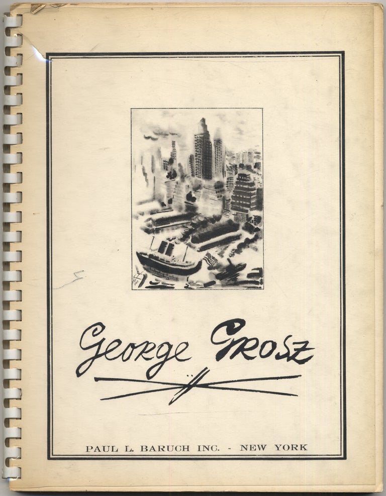 Item #410295 George Grosz: 30 Drawings and Watercolors. George GROSZ.