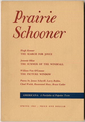 Item #410329 Prairie Schooner - Spring 1962 (Volume XXXVI, Number 1). Hugh KENNER, William Van...