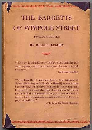 Item #41037 The Barretts of Wimpole Street. Rudolf BESIER.