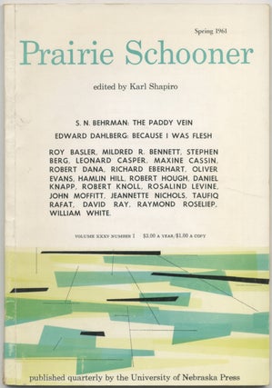 Item #410491 Prairie Schooner - Spring 1961 (Volume XXXV, Number I). S. N. BEHRMAN, Robert Knoll,...