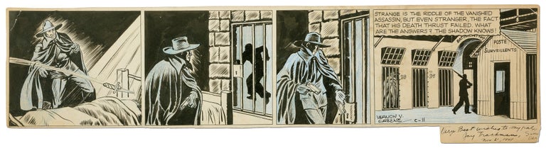 Item #410615 [Original Art]: The Shadow Comic Strip. Vernon GREENE.