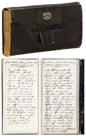 Item #410663 An 1863 Diary of an Ohio Circuit Rider: Preaching the Gospel and Delivering Speeches during the Civil War