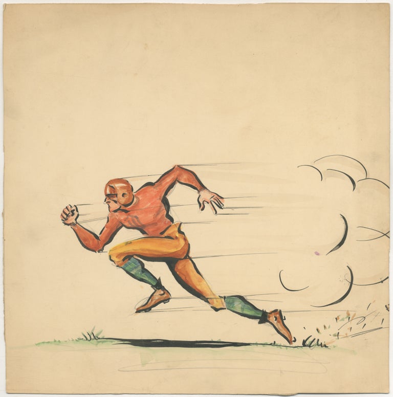 Item #410672 [Original Art]: Football Player Running