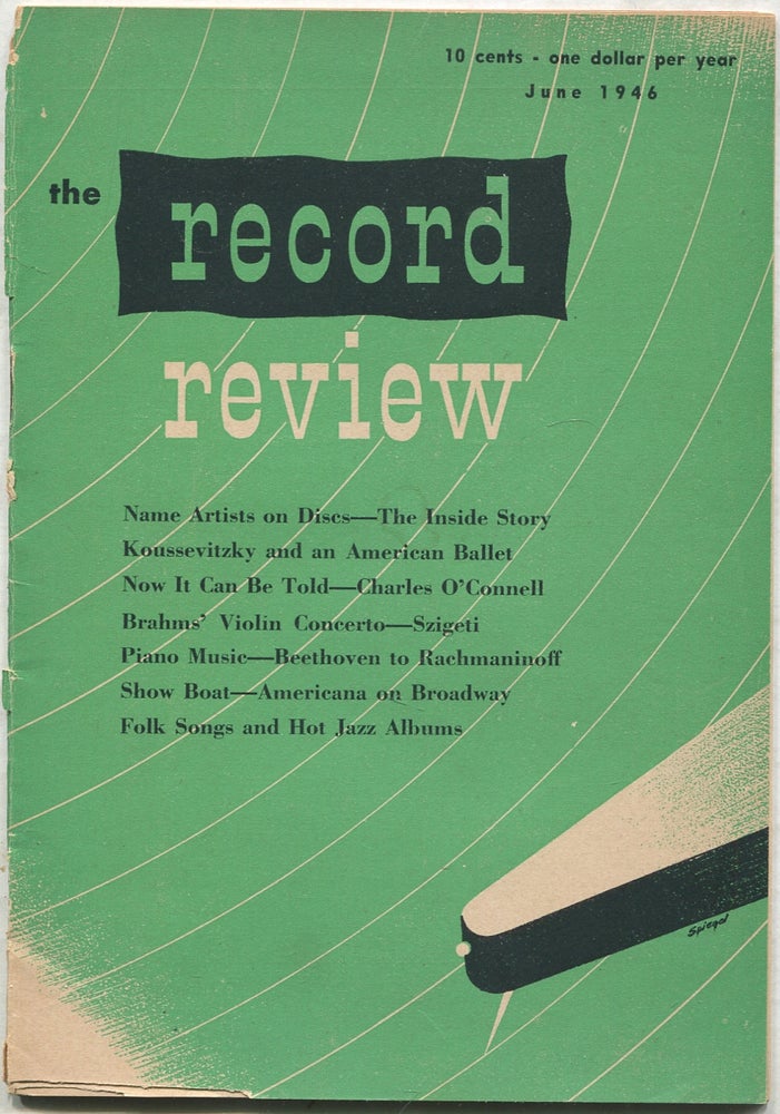 Item #410769 The Record Review: June 1946. David HALL.