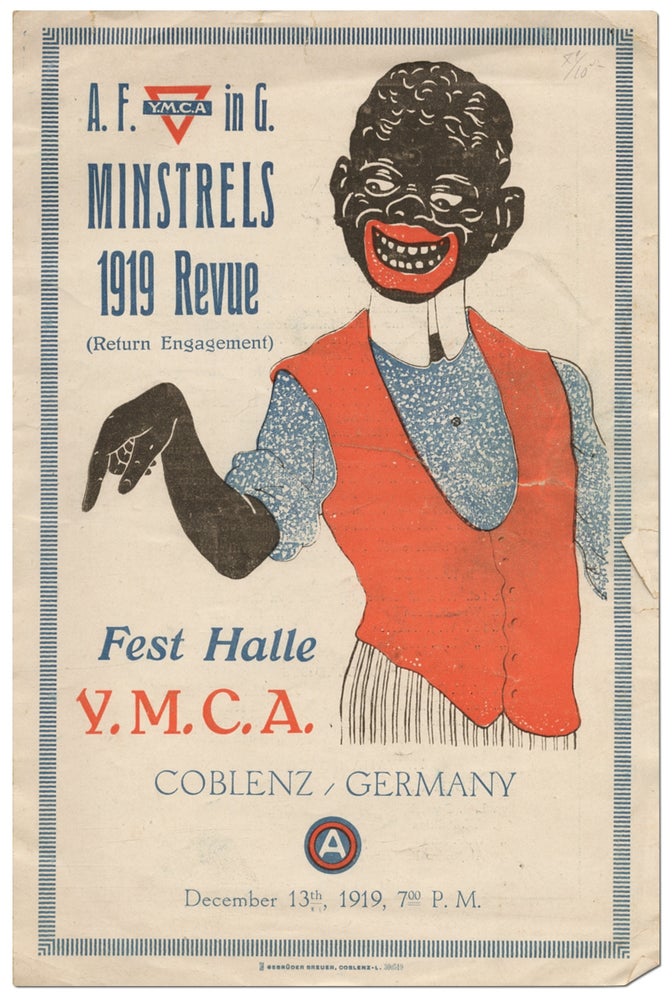 Item #410772 [Program]: A.F. in G. Minstrels 1919 Revue (Return Engagement) Fest Halle Y.M.C.A. Coblenz, Germany