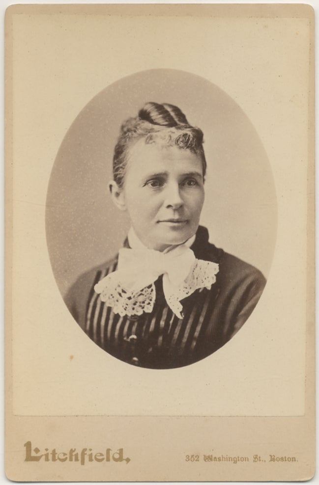 Item #411017 [Cabinet Photograph]: Mrs. James A. Garfield. Mrs. James A. GARFIELD, Lucretia Rudolph Garfield.