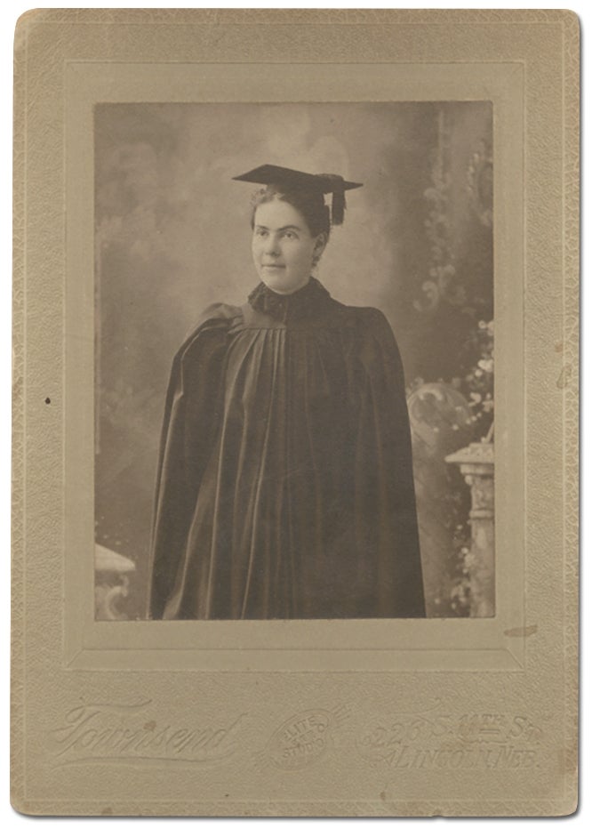 Item #411018 Cabinet Photograph of Mae Rhodes, University of Nebraska Class of 1897. Mae RHODES.