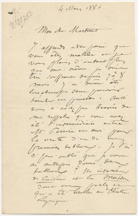 Item #411029 Autograph Letter Signed to M. Martinet. Jules BRETON