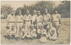 Item #411039 Real Photo Post Card of an Amateur Baseball Team likely from Bath, Pennsylvania